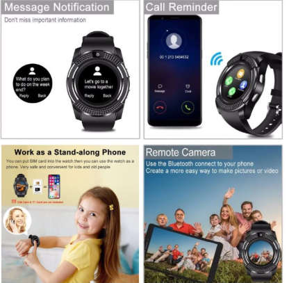 PROFFESSIONAL SMARTWATCH(SIMCARD, PEDOMETER, BLUETOOTH, RECIEVE CALLS, MUSIC AND MORE!!!)
