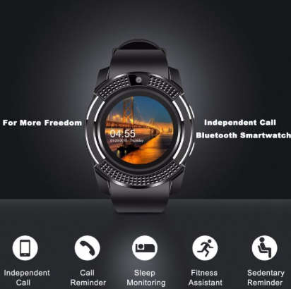 PROFFESSIONAL SMARTWATCH(SIMCARD, PEDOMETER, BLUETOOTH, RECIEVE CALLS, MUSIC AND MORE!!!)