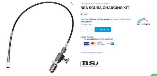 BSA SCORPION TS PCP COMBO(AIR RIFLE 5.5MM/ .22) RETAIL OF R15,816!!