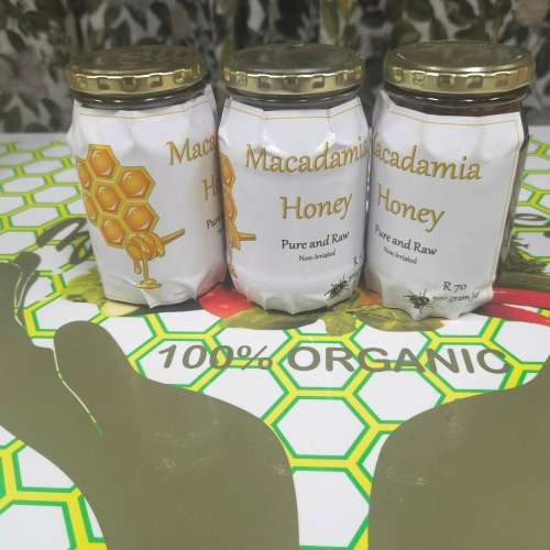 Honey (Macadamia) Pure-Raw -Non Irradiated (500 gram Glass Jar)