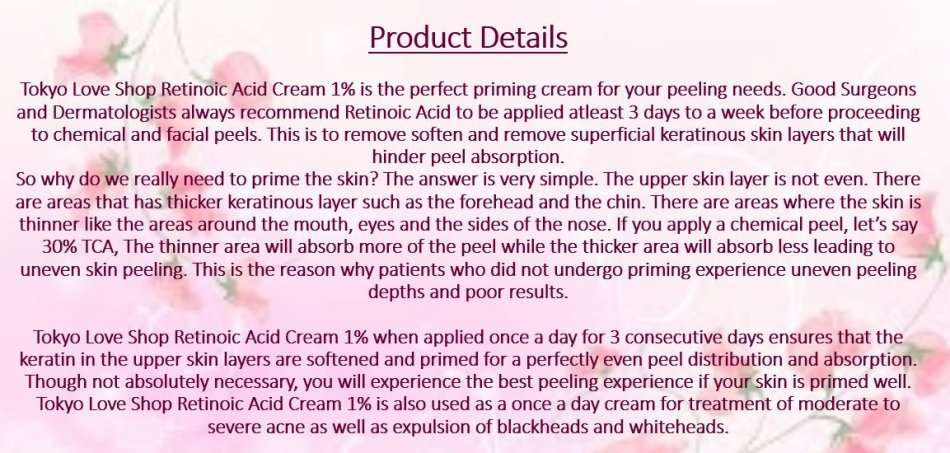 Japanese Retinoic Acid 1% Cream