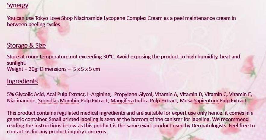 Japanese 7 Day Brazilian Acai Peel Cream, 30g
