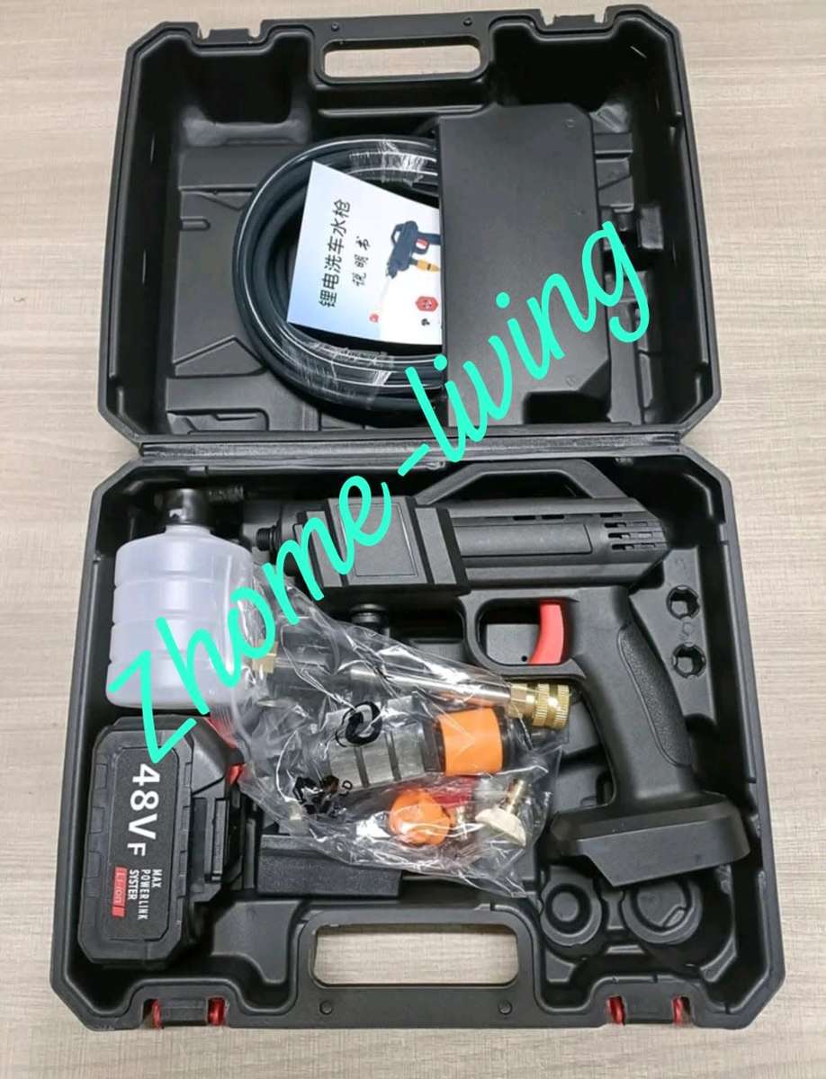 High pressure washer gun cordless and rechargeable 48v