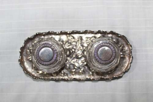 Sterling silver Inkwell - 1899 - incredible condition!