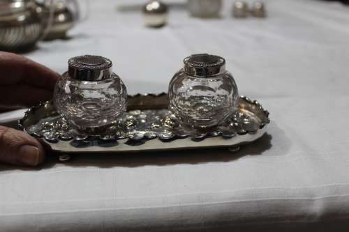 Sterling silver Inkwell - 1899 - incredible condition!