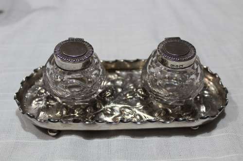 Sterling silver Inkwell - 1899 - incredible condition!
