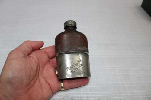 Springbok tobacco/cigarette flask - very rare - good condition!