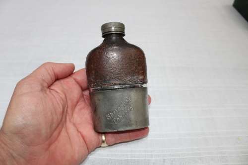 Springbok tobacco/cigarette flask - very rare - good condition!
