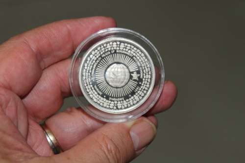 Silver 1oz Proof coin - encapsulated