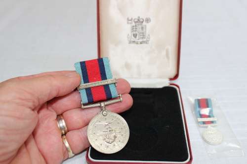 Normandy Campaign Medal - full plus miniature in original box