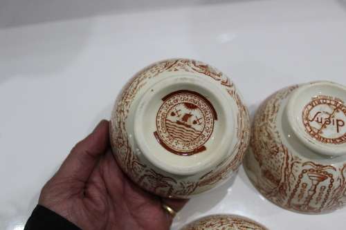 Voortrekker 1938 centenary bowls x 3 - Includes the rarer one! - see below