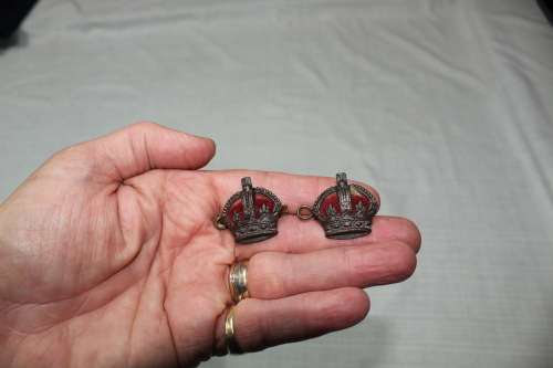 WW1 "pips" - excellent condition - R 75 for both!