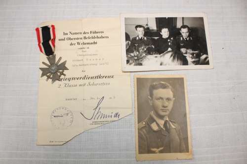 German War Merit Cross With Swords Awarded For Exceptional Service