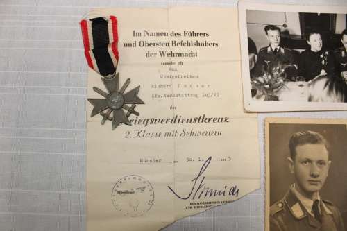 German War Merit Cross With Swords Awarded For Exceptional Service