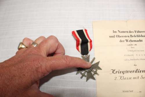 German War Merit Cross With Swords Awarded For Exceptional Service