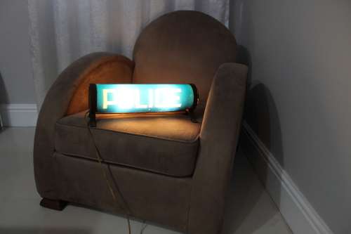 for : Col-H ONLY! Police 'stuff'! Very rare police light - working!