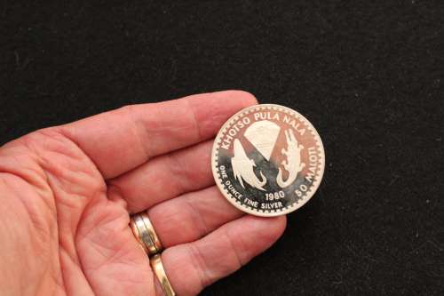 Lesotho One Ounce silver coin