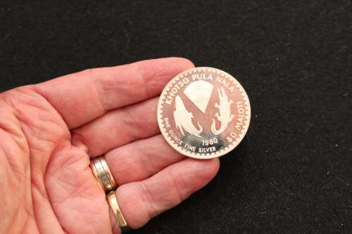 Lesotho One Ounce silver coin