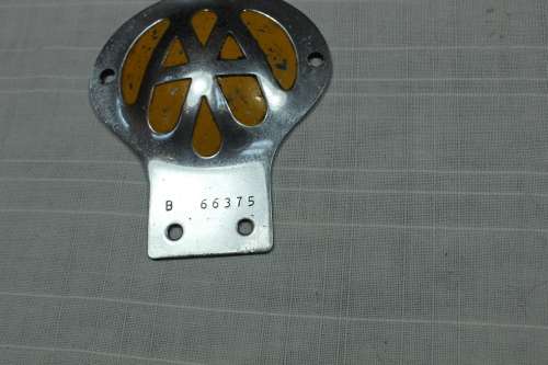 AA car badge 1950/60`s.....REDUCED!
