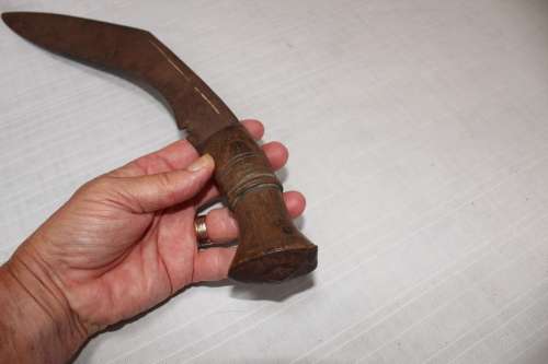 FOR DRAGANOV777 ONLYOriginal WW11 Nepalese Gurkha Kukri Bhojpure Fighting Knife....details below....