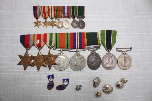 Set of 8 - with the super rare Colonial Police Medal!!.....details below.....