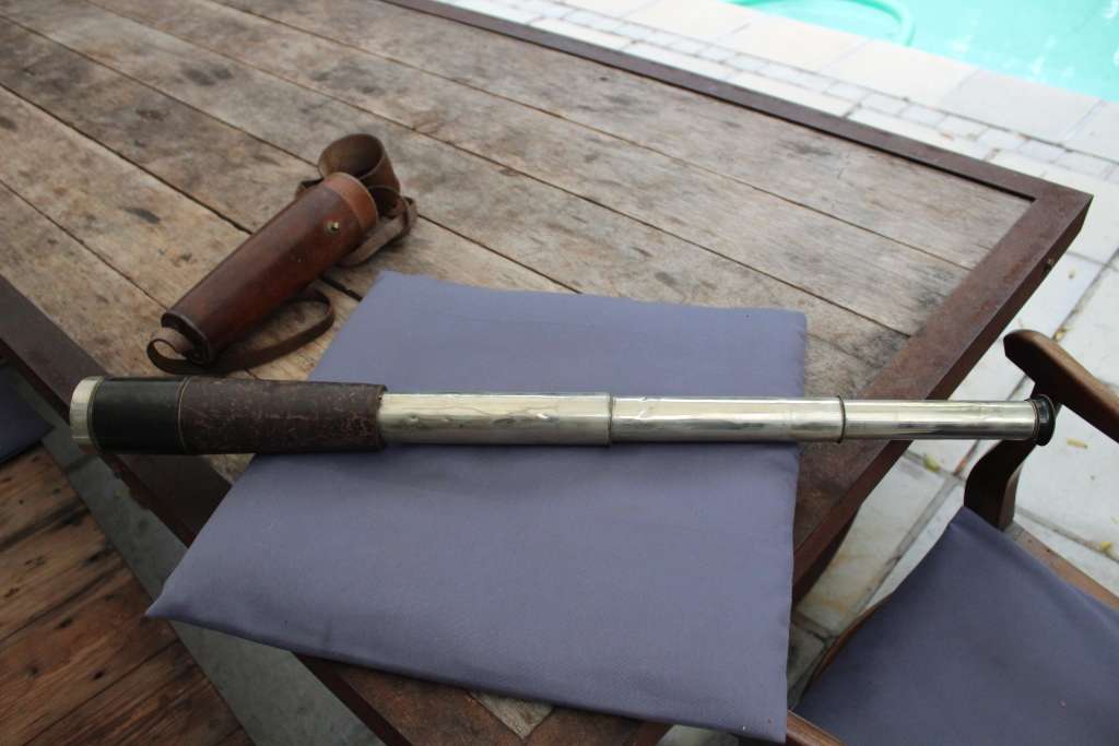 Boer War telescope - works perfectly! Leather case is excellent