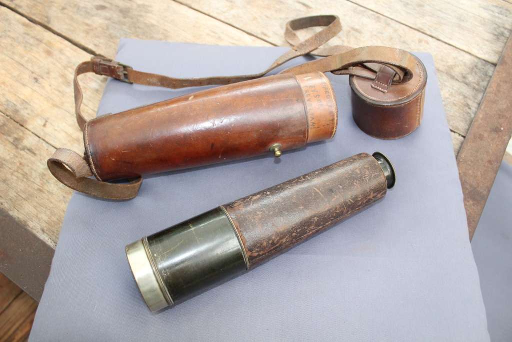 Boer War telescope - works perfectly! Leather case is excellent