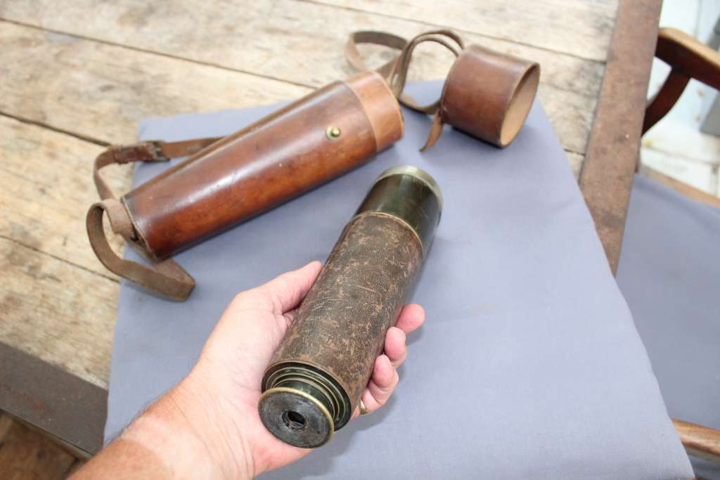 Boer War telescope - works perfectly! Leather case is excellent