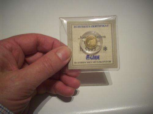 For Glassie only...German Gold Coin...."Europa" - not sure what it is! See below