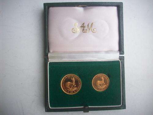 Proof set R 1 and R 2 Gold 1975
