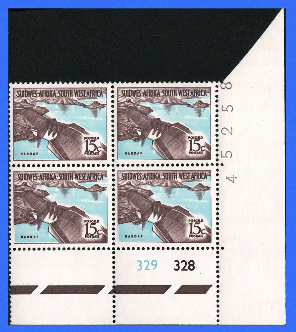 SWA 1961 - 15c 1st Def Ctrl with COLOUR SHIFT! VF/UMM (Cyl 329 328 SACC 210-dI) Var High Cat R750.00