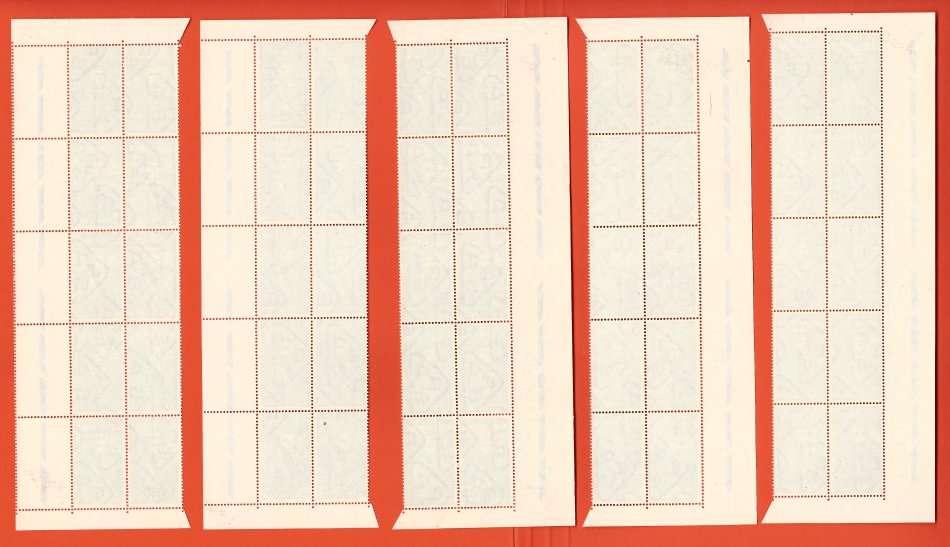 RSA - 1964 Calvin Commemorative Extd Controls A B D with at least one Variety.. Crisp Clean VF/MNH