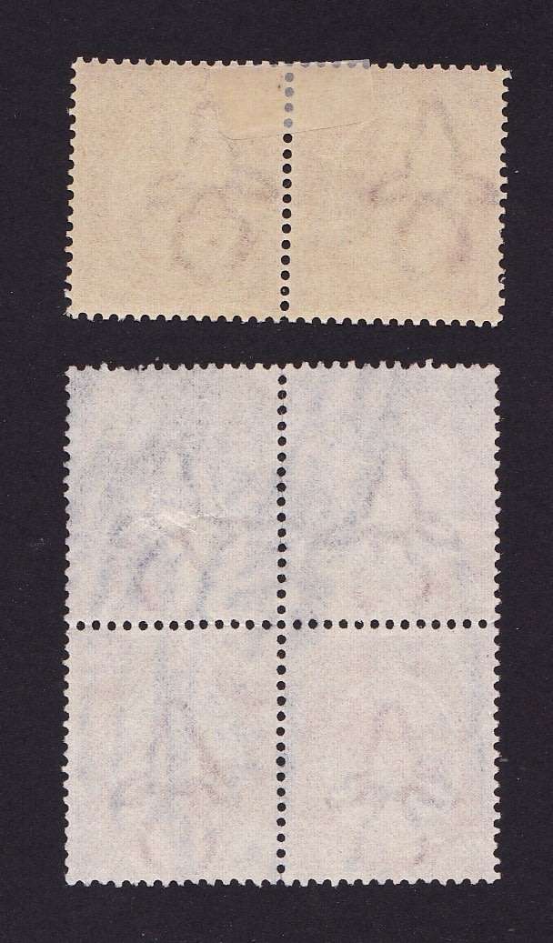 SA Union 1913: 1½d  KGV Heads - Mint Pair / Used Block Parcel Cxl KAAPSTAD SACC 4v Cat R590