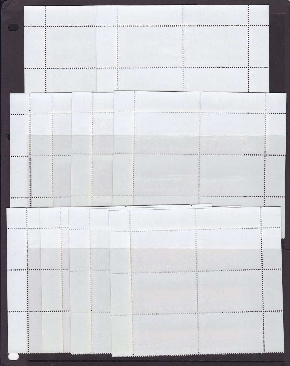 RSA: 2001 Natural Wonders - Full Set of 10 Control Blocks of Six + FDC's High Cat SACC1439/48 R1440