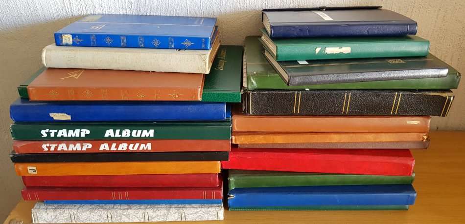 BULK LOT 26 Mixed Albums, Accessories, Vintage tins and Books - updated with new pics!! 25kg+