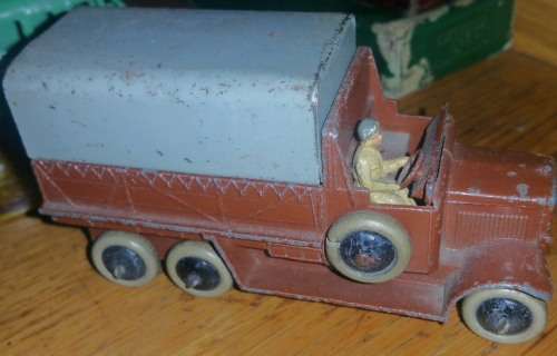 DINKY TOYS 25s 6 WHEELED TRUCK COVERED WAGON  - PREWAR - NO BOX