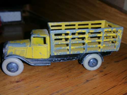 DINKY TOYS 25f MARKET GARDENERS LORRY - PREWAR - NO BOX
