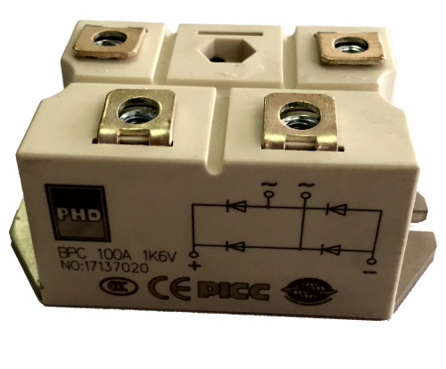 Rectifier Single Phase 100A 1600V   (Uncontrolled)