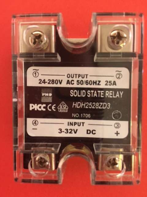 Sold State Relay 3-32VDC 25A 280VAC (Zero Crossing Relay)