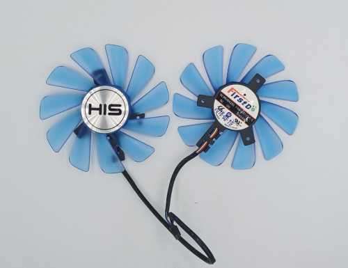 HIS GPU replacement fan set 4 pin connectors (85mm)