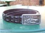 Crocodile Denim Belt