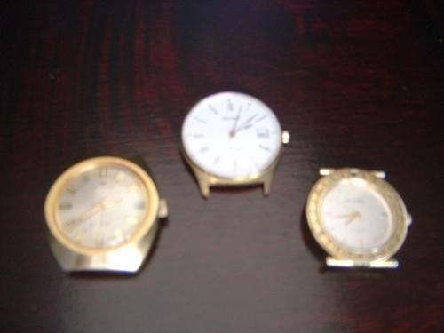 THREE WATCHES FOR PARTS OR REPAIR