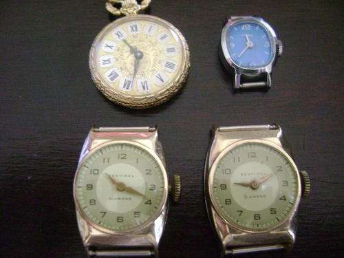 FOUR MANUAL WATCHES FOR PARTS