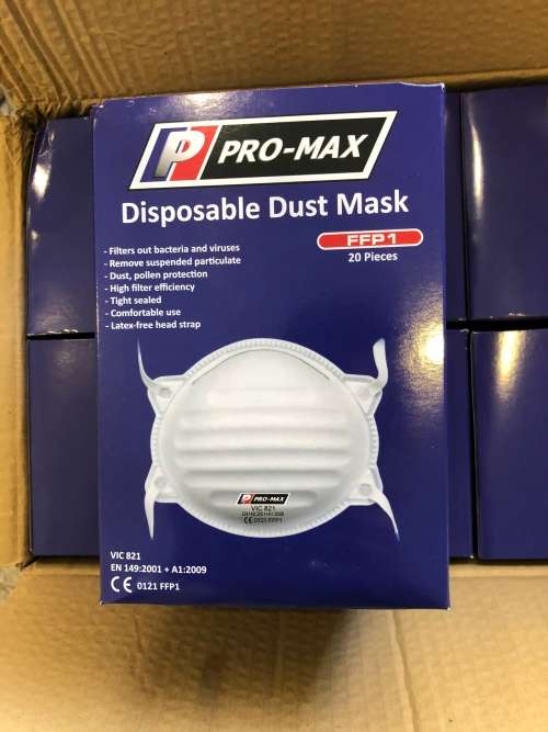 Masks FFP1 Mask Disposable Face Mask (20 PER BOX)