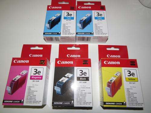 Canon BCI-3e Printer Ink Cartridges - Original, Genuine, Brand New, Sealed - GUARANTEED