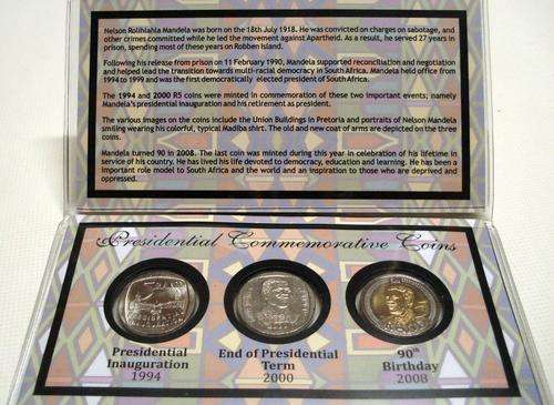 South African Presidential R 5 Coin Set ( Nelson Mandela )