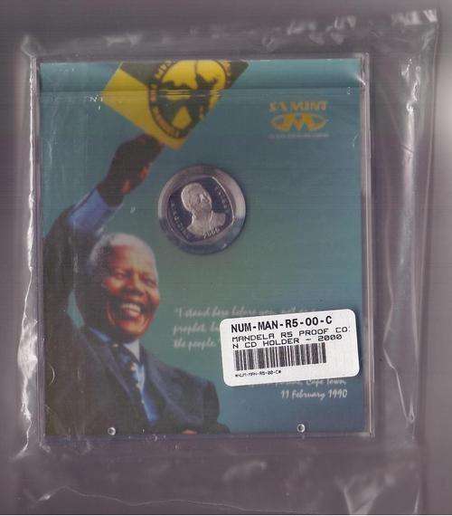 Mandela R5 Proof Coin CD holder - 2000