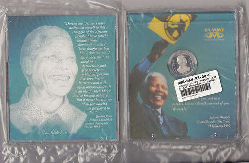Mandela 2000 R5 in sealed SA Mint CD Case (Bid per coin)