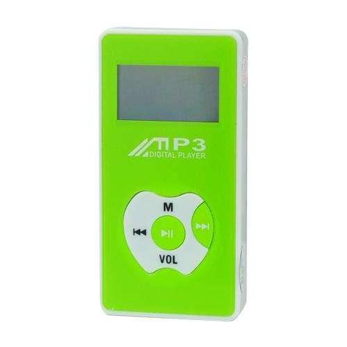 2GB 1.0" LCD Screen USB Rechargeable Digital MP3 Player - Green