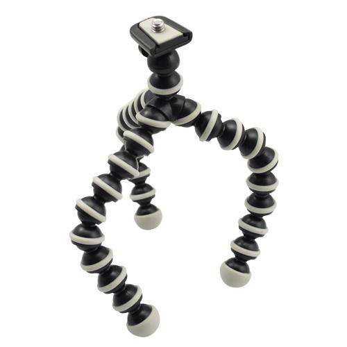 Flexible Hard Plastic Ball Leg Mini Camera Tripod Grey